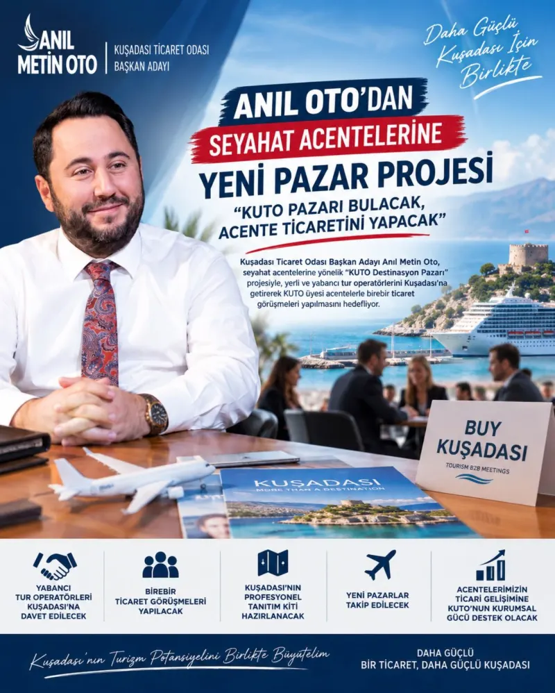 ANIL OTO’DAN SEYAHAT ACENTELERİNE YENİ PAZAR PROJESİ “KUTO PAZARI BULACAK, ACENTE TİCARETİNİ YAPACAK”