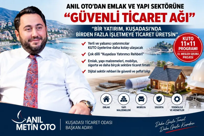 ANIL OTO’DAN EMLAK VE YAPI SEKTÖRÜNE “GÜVENLİ TİCARET AĞI”