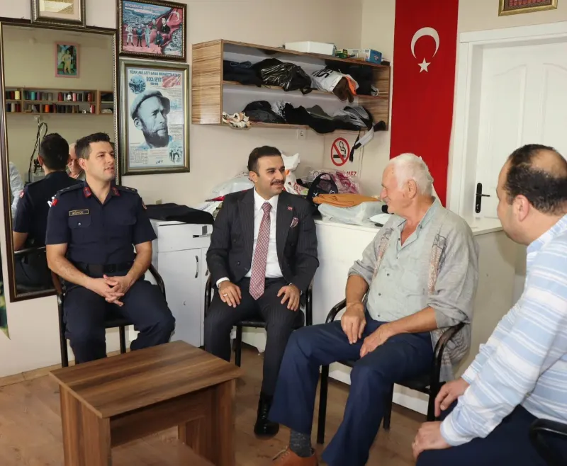 KAYMAKAM RAMAZAN TAŞKIN ESNAFIN TALEP VE ÖNERİLERİNİ DİNLEDİ