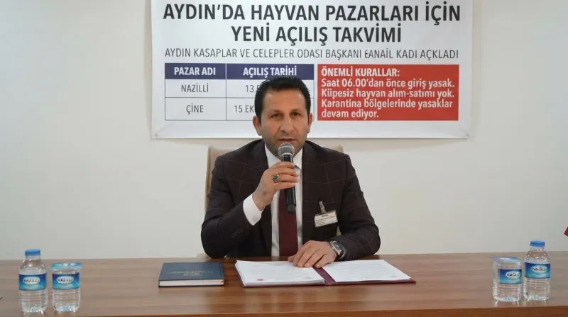 AYDIN’DA HAYVAN PAZARLARI İÇİN YENİ AÇILIŞ TAKVİMİ AÇIKLANDI: NAZİLLİ 13 EKİM’DE, ÇİNE 15 EKİM’DE AÇILIYOR!