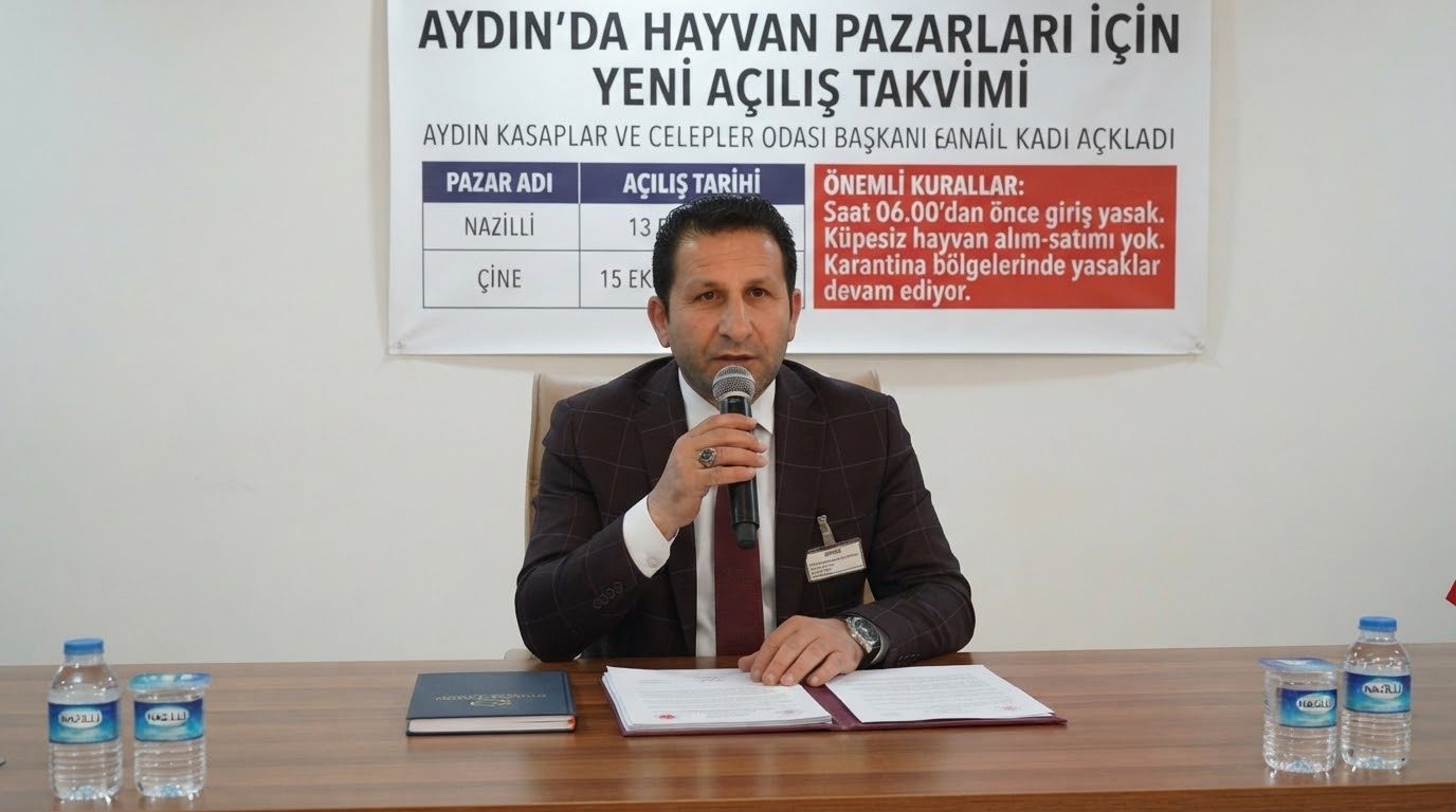 AYDIN’DA HAYVAN PAZARLARI İÇİN YENİ AÇILIŞ TAKVİMİ AÇIKLANDI: NAZİLLİ 13 EKİM’DE, ÇİNE 15 EKİM’DE AÇILIYOR!