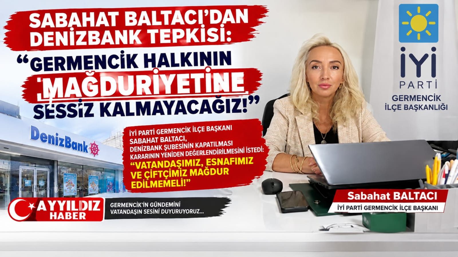 Sabahat Baltacı: “Germencik halkının mağduriyetine sessiz kalmayacağız!”