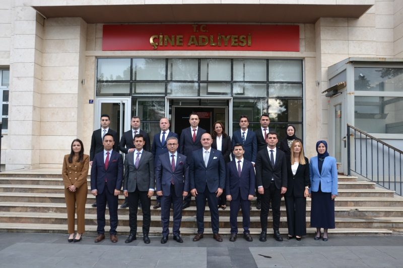 AYDIN’IN YARGI YÖNETİMİNDEN ÇİNE ADLİYESİNE ZİYARET