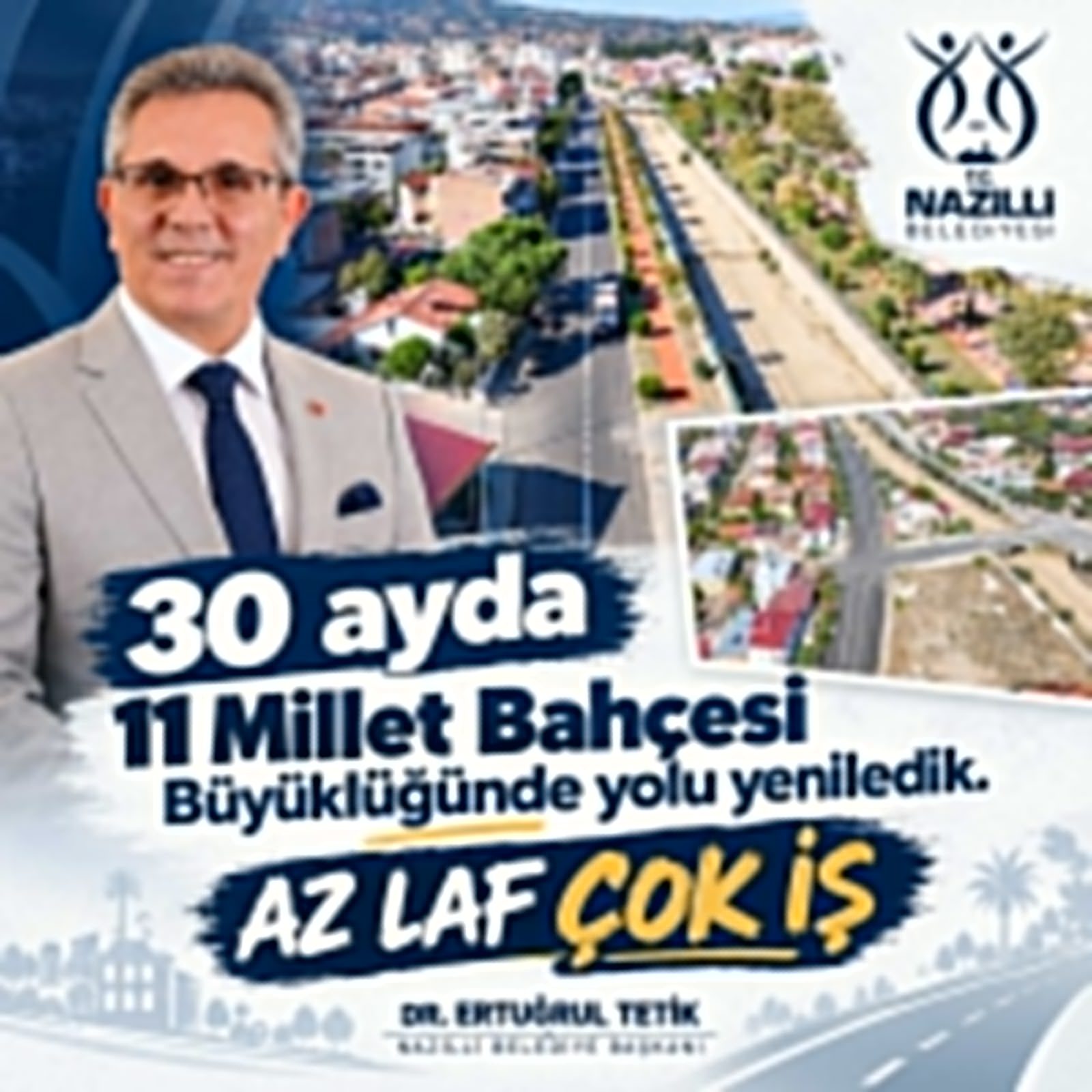 ERTUĞRUL BAŞKAN 30 AYDA 11 MİLLET BAHÇESİ BÜYÜKLÜĞÜNDE ALANI YENİLEDİ