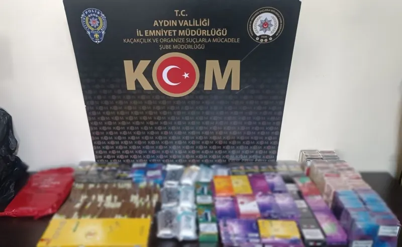 AYDIN’DA KAÇAK SİGARA OPERASYONU! 3 İŞ YERİ VE 1 EVDE ARAMA YAPILDI
