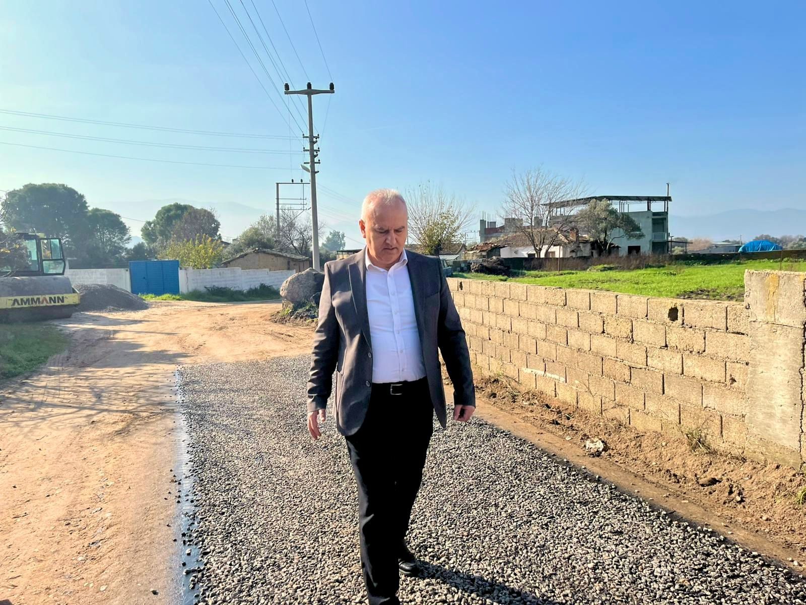 BAŞKAN MEHMET KIVRAK’TAN TARİHİ ADIM: ÇİNE’DE İLK ASFALT ÇALIŞMASI BAŞLADI