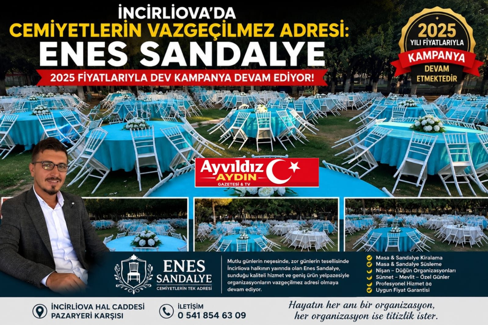 CEMİYETLERİN VAZGEÇİLMEZ ADRESİ: ENES SANDALYE’DEN 2025 FİYATLARIYLA DEV KAMPANYA!
