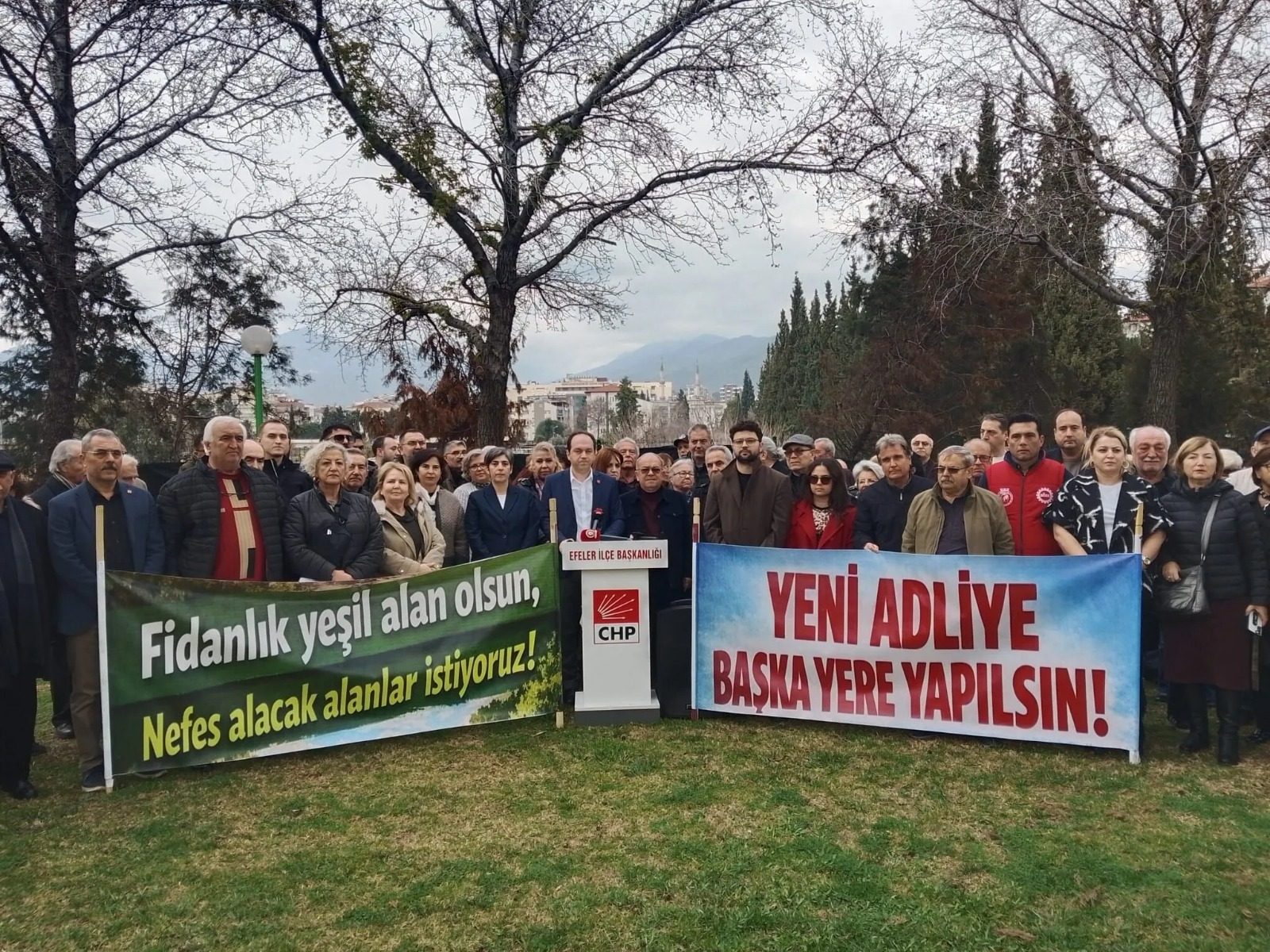 CHP AYDIN’DAN ADLİYE YERİ TEPKİSİ: “YEŞİL ALANI KORUYALIM”