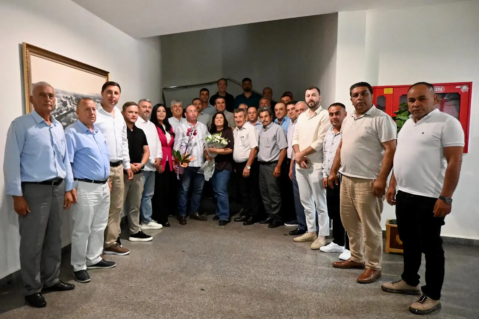 İNCİRLİOVA’LI MUHTARLAR BAŞKAN ÇERÇİOĞLU İLE GÖRÜŞTÜLER