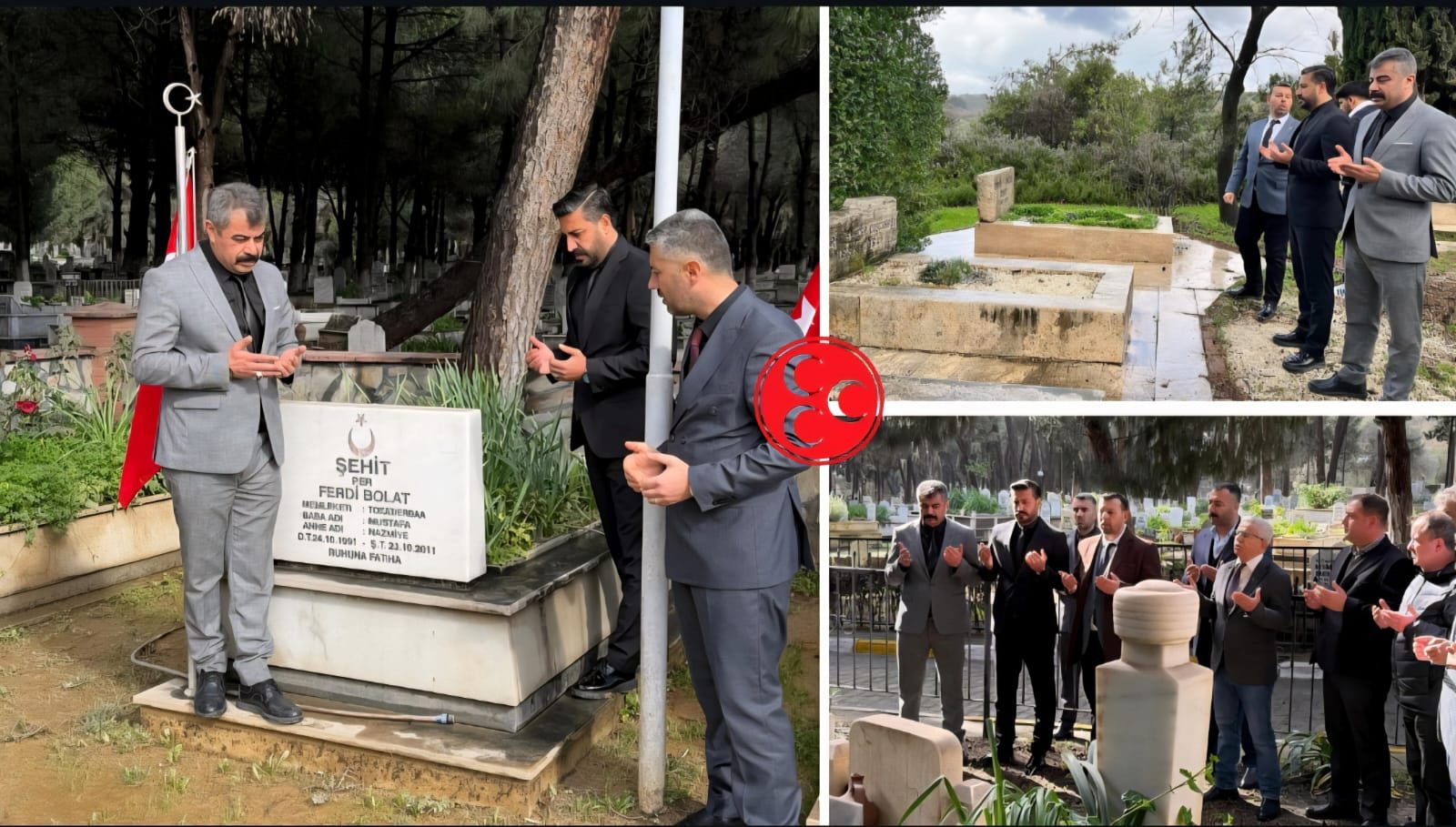 MHP AYDIN’DAN MANEVİ DEĞERLERE VE AZİZ ŞEHİTLERE VEFA ZİYARETİ