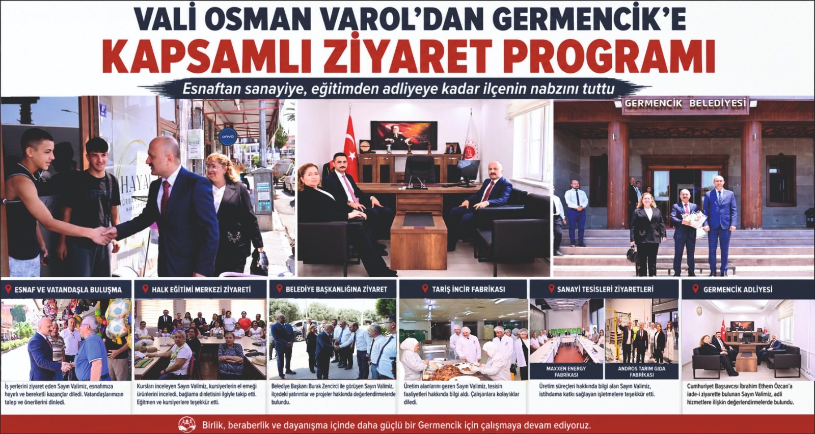 VALİ VAROL’DAN GERMENCİK’E TAM GÜN ZİYARET