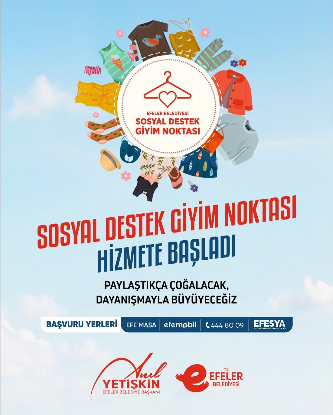 BAŞKAN YETİŞKİN İLE RAMAZAN’DA DAYANIŞMA’NIN ADI: SOSYAL DESTEK GİYİM NOKTASI