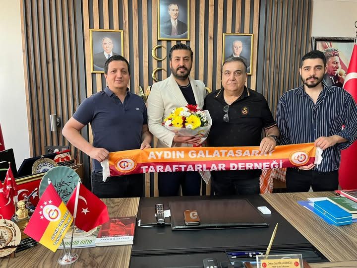Aydın Galatasaray Taraftarlar Derneği’nden MHP İl Başkanı Osman Gazi Cihangiroğlu’na Ziyaret