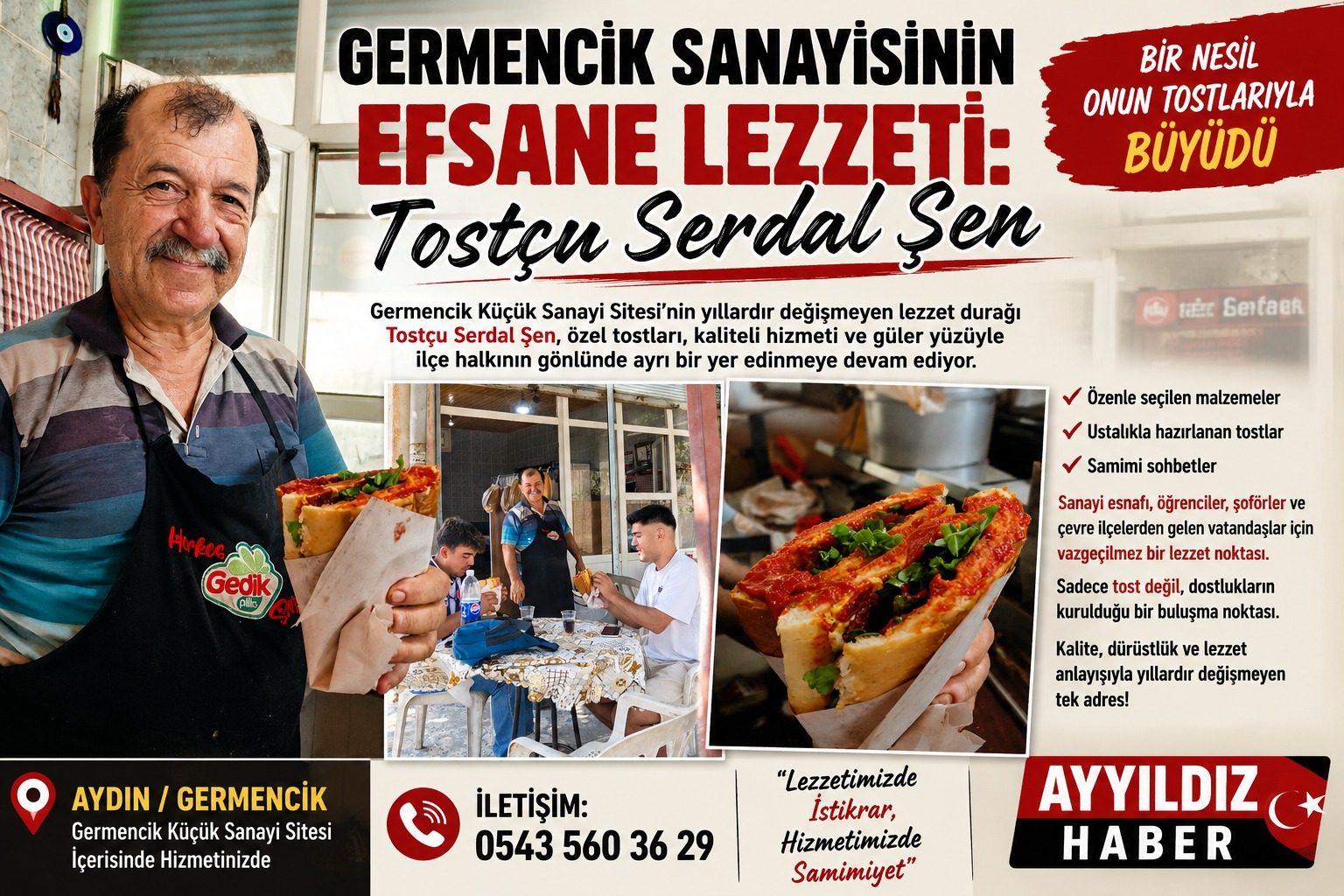 Germencik Sanayisinin Efsane Lezzeti: Tostçu Serdal Şen