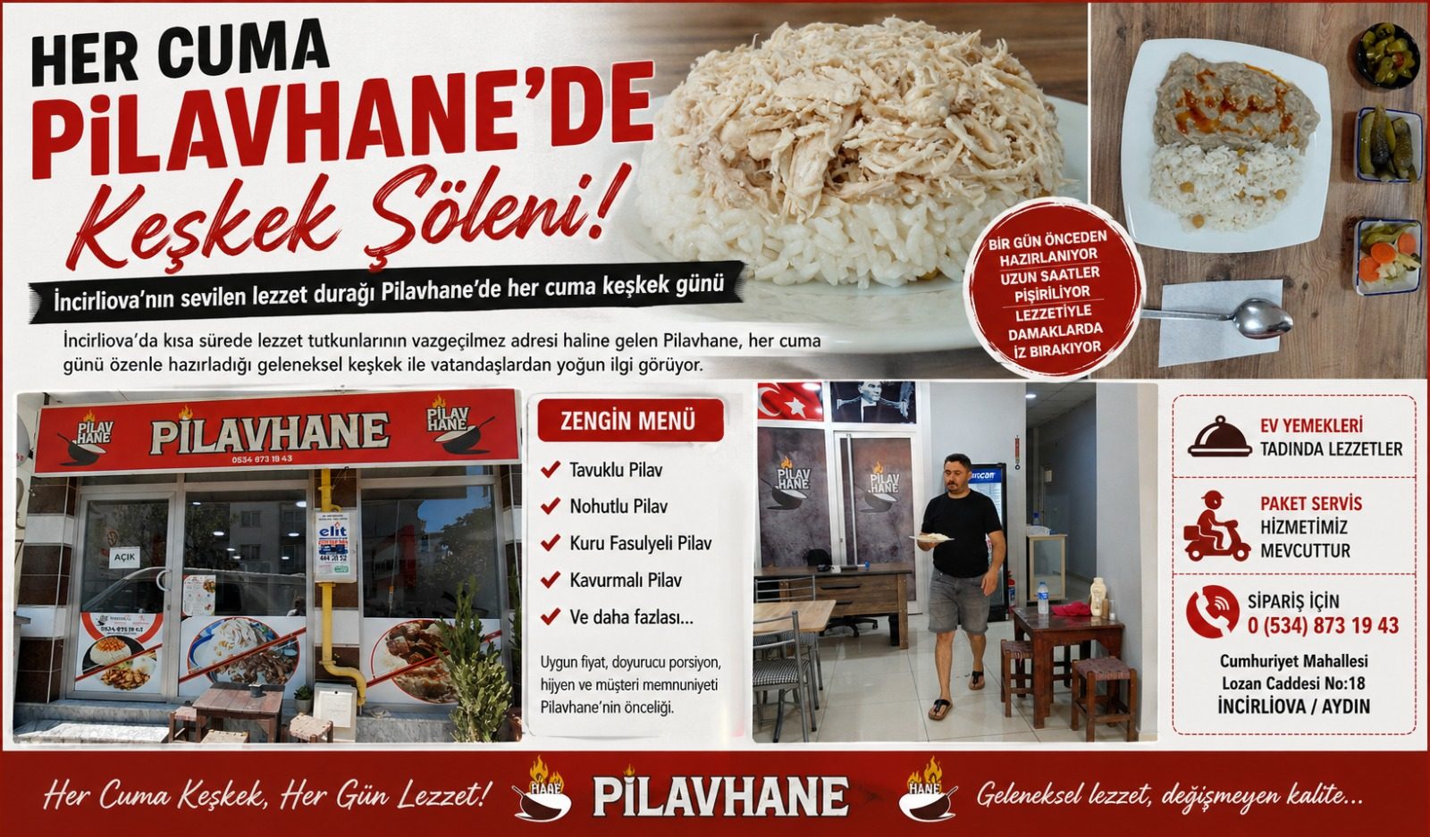 Her Cuma Pilavhane’de Keşkek Şöleni