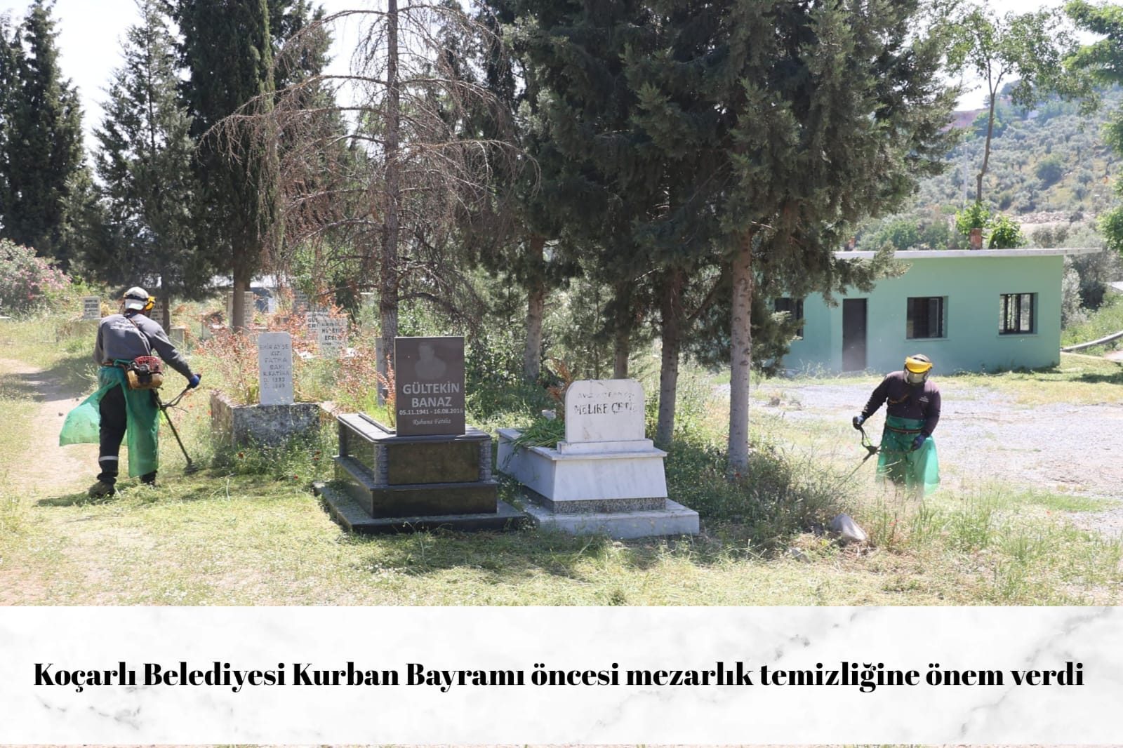 Koçarlı'da Kurban Bayramı Öncesi Mezarlıklarda Temizlik Seferberliği başladı