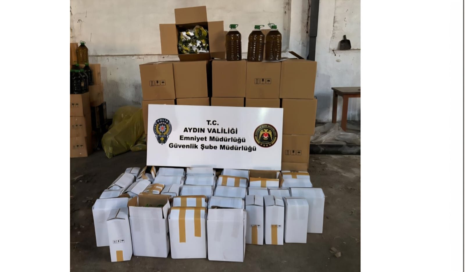 Efeler’de Kargo Aracında 1.604 Litre Tağşiş Yağ Ele Geçirildi
