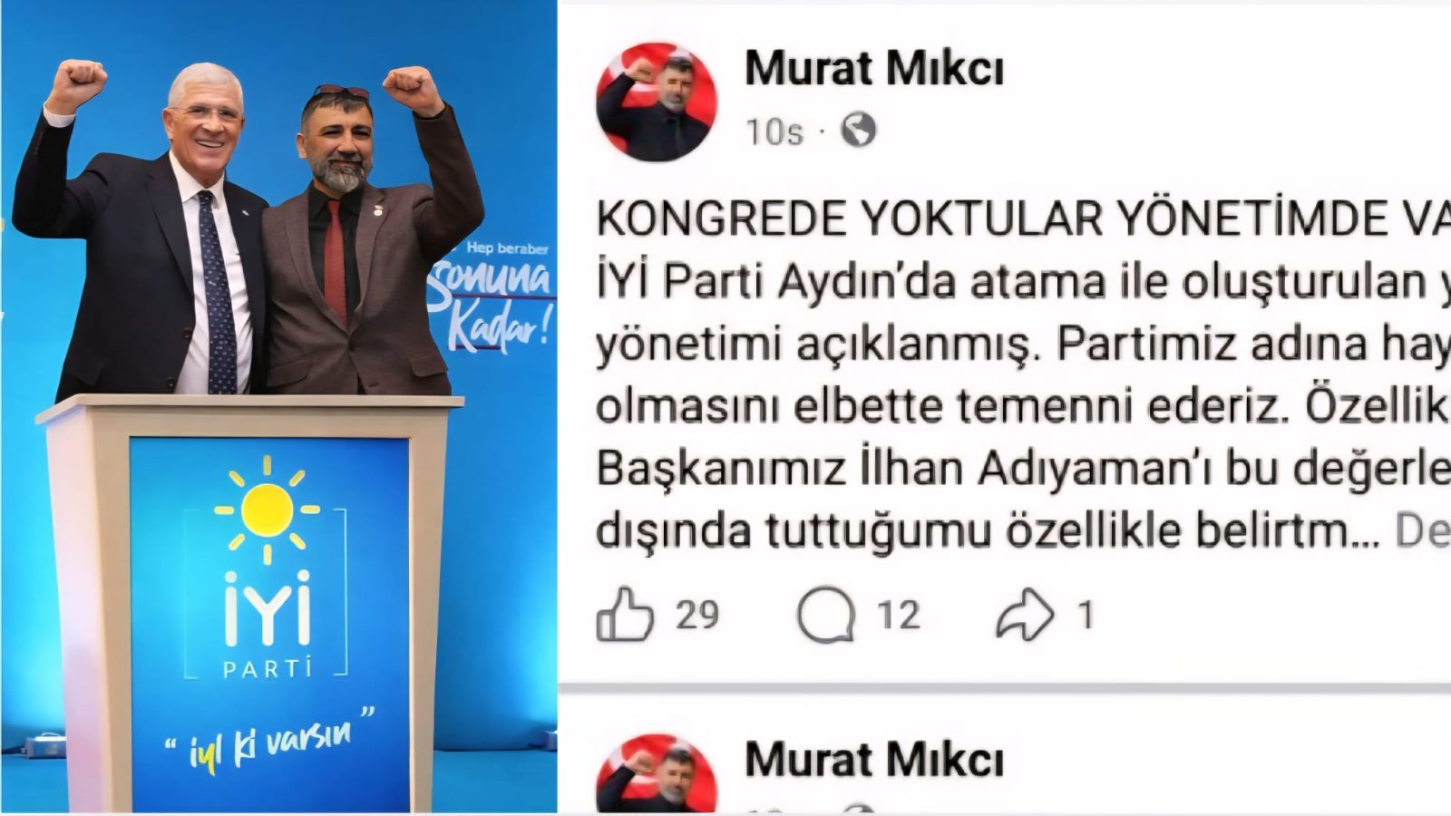 İYİ Parti’de Yeni İl Yönetimi Tartışma Yarattı: “Kongrede Yoktular, Yönetimde Varlar”