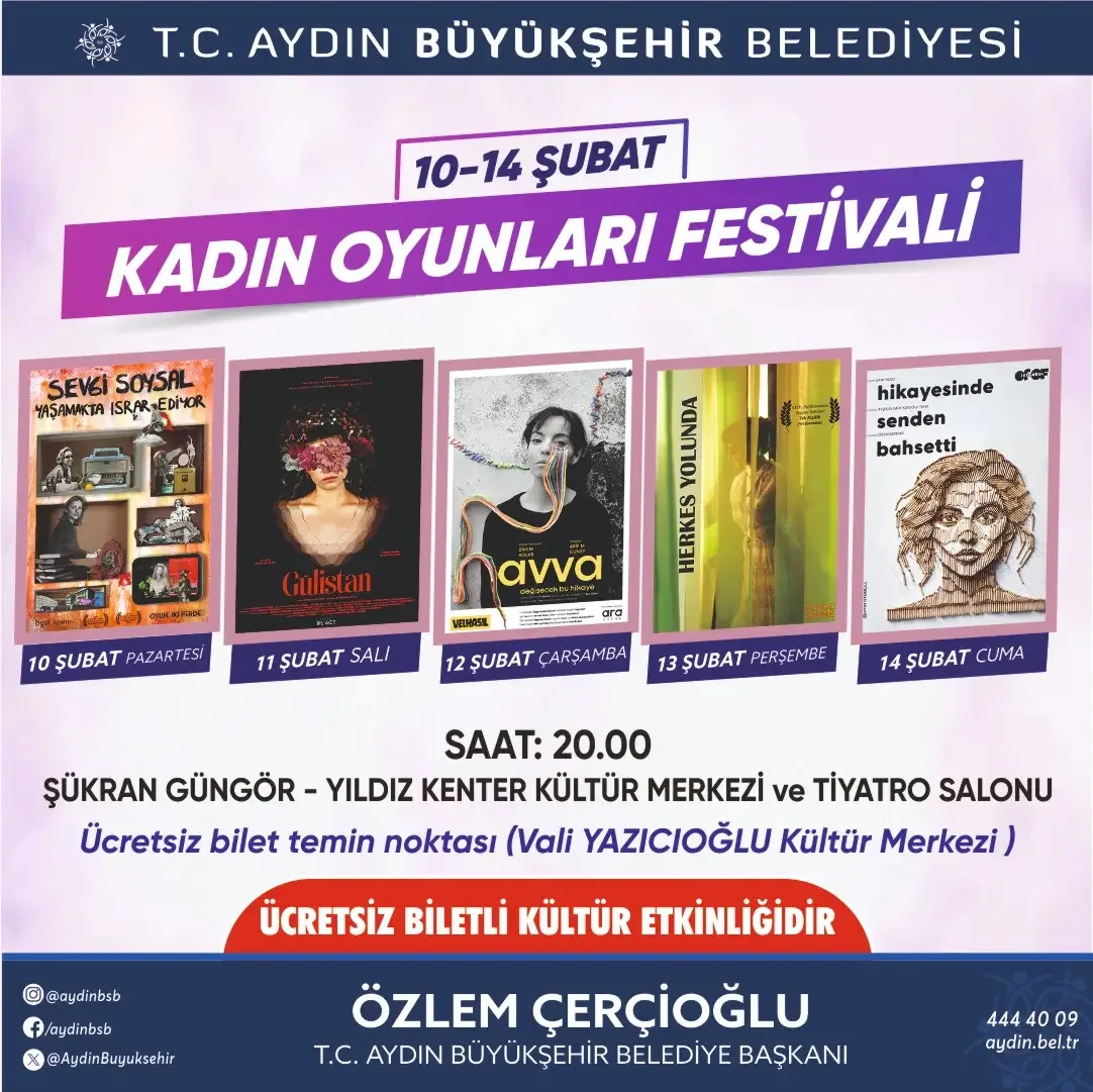 BAŞKAN ÇERÇİOĞLU AYDINLILARI ‘KADIN OYUNLARI FESTİVALİ’ İLE BULUŞTURACAK
