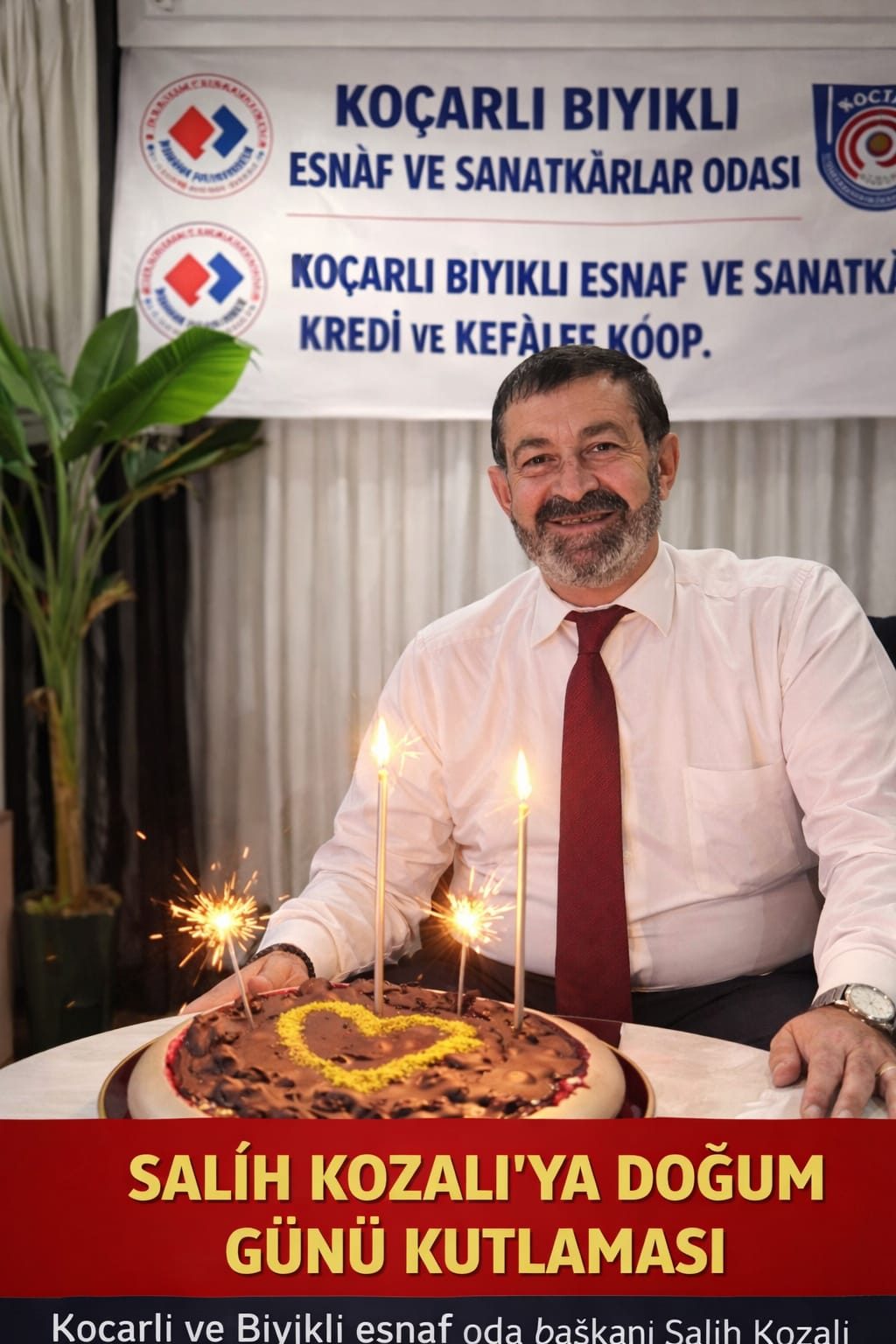 KOÇARLI’NIN SEVİLEN İSMİ SALİH KOZALI’YA ANLAMLI DOĞUM GÜNÜ KUTLAMASI