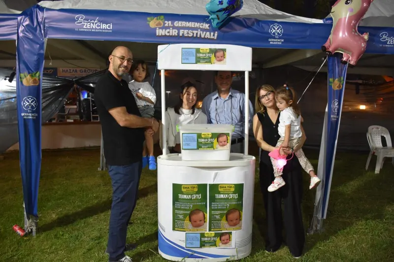 BAŞKAN ZENCİRCİ GERMENCİK İNCİR FESTİVALİNE DAVET ETTİĞİ SMA HASTASI ÇOCUKLARIN STANTLARINI ZİYARET ETTİ