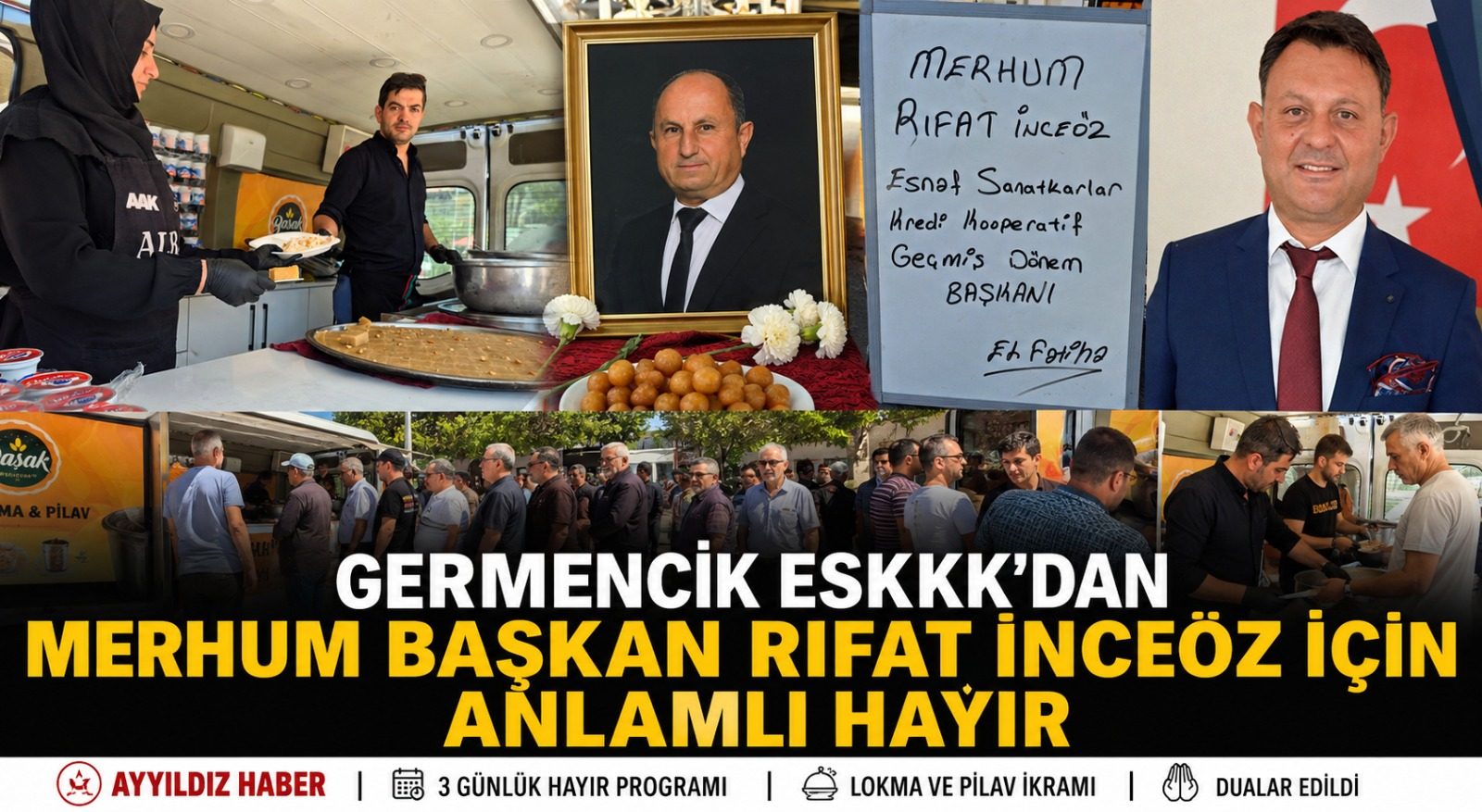 Germencik ESKKK’dan Merhum Başkan Rıfat İnceöz İçin Anlamlı Hayır