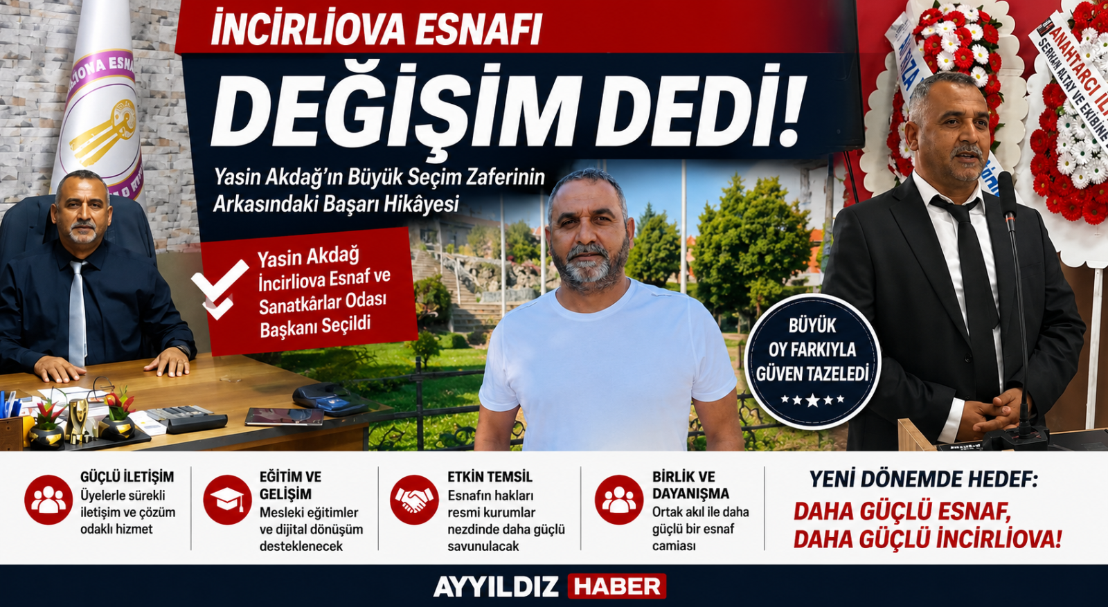 İNCİRLİOVA ESNAFI DEĞİŞİM DEDİ!