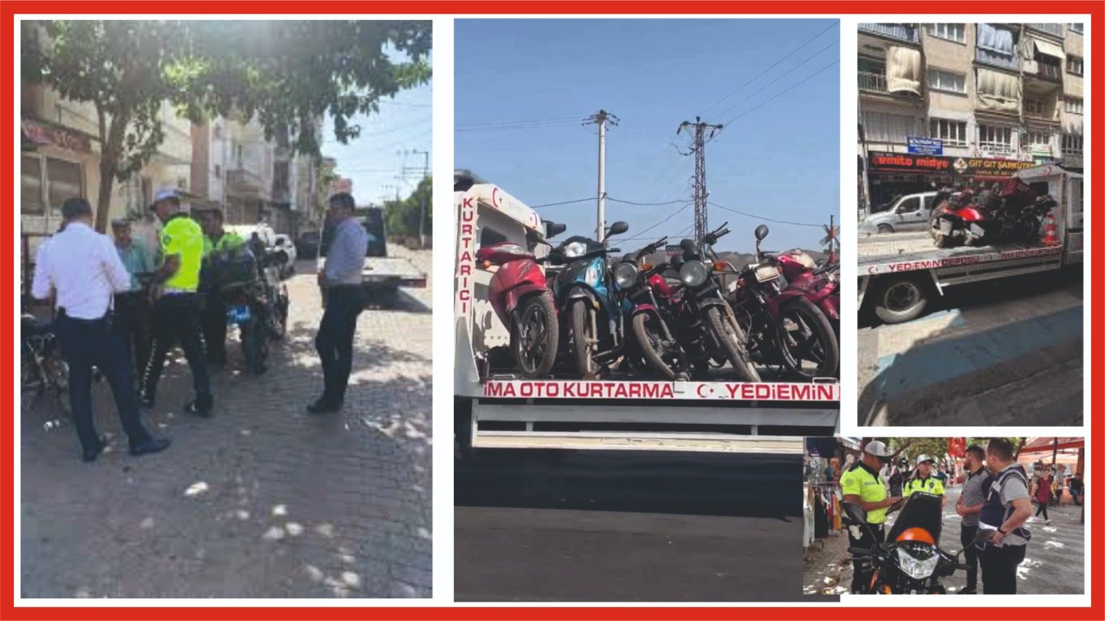 İncirliova’da Trafik Denetimleri Sıklaştı: 28 Motosiklet Trafikten Men Edildi, Yeni Yasa Yolda