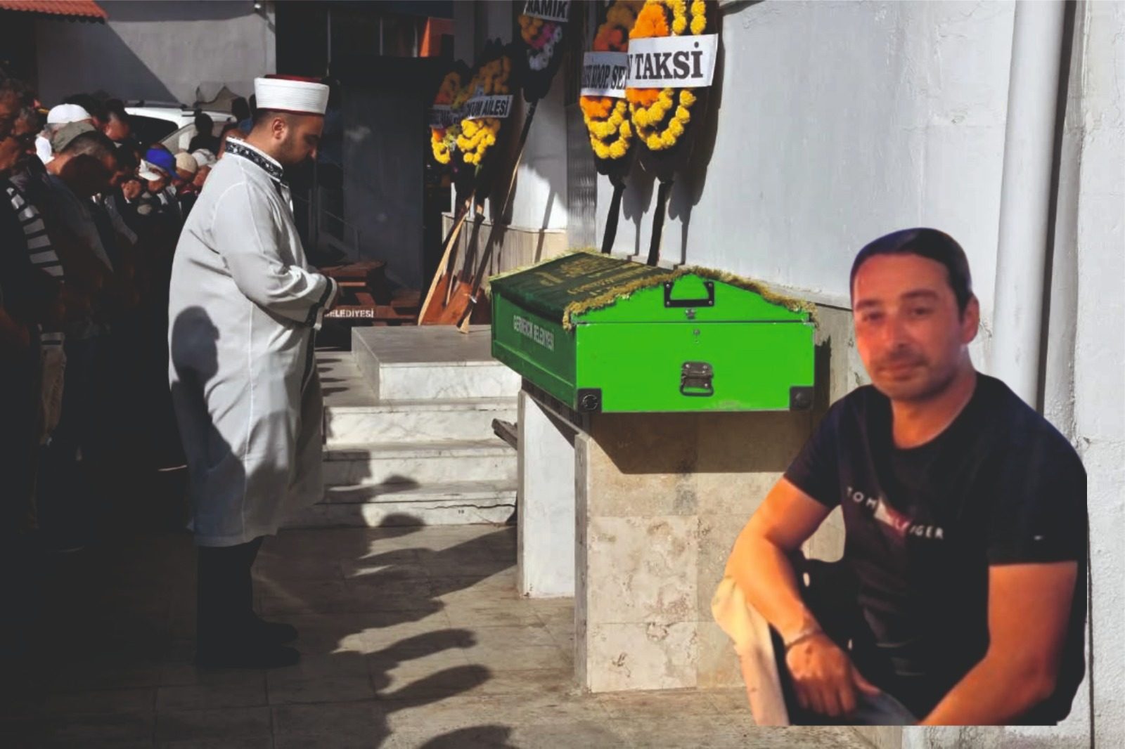 Bıçaklı saldırıda hayatını kaybeden taksi şoförü toprağa verildi