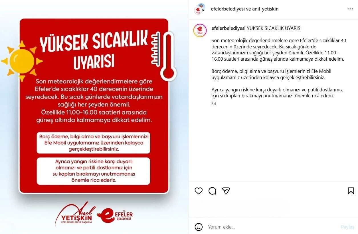 EFELER’DE SICAĞA KARŞI AKILLI ÖNLEM: BAŞKAN YETİŞKİN’DEN DİJİTAL HİZMET ÇAĞRISI