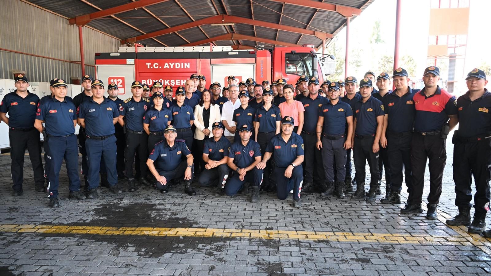BAŞKAN ÇERÇİOĞLU’NDAN ATEŞ SAVAŞÇILARINA ZİYARET