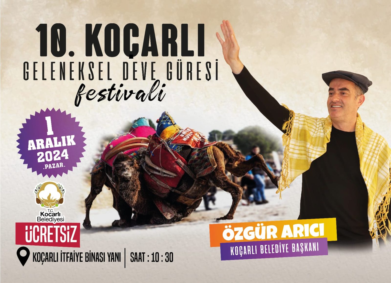 Koçarlı 10. Geleneksel Deve Güreşi Festivali İçin Geri Sayım Başladı