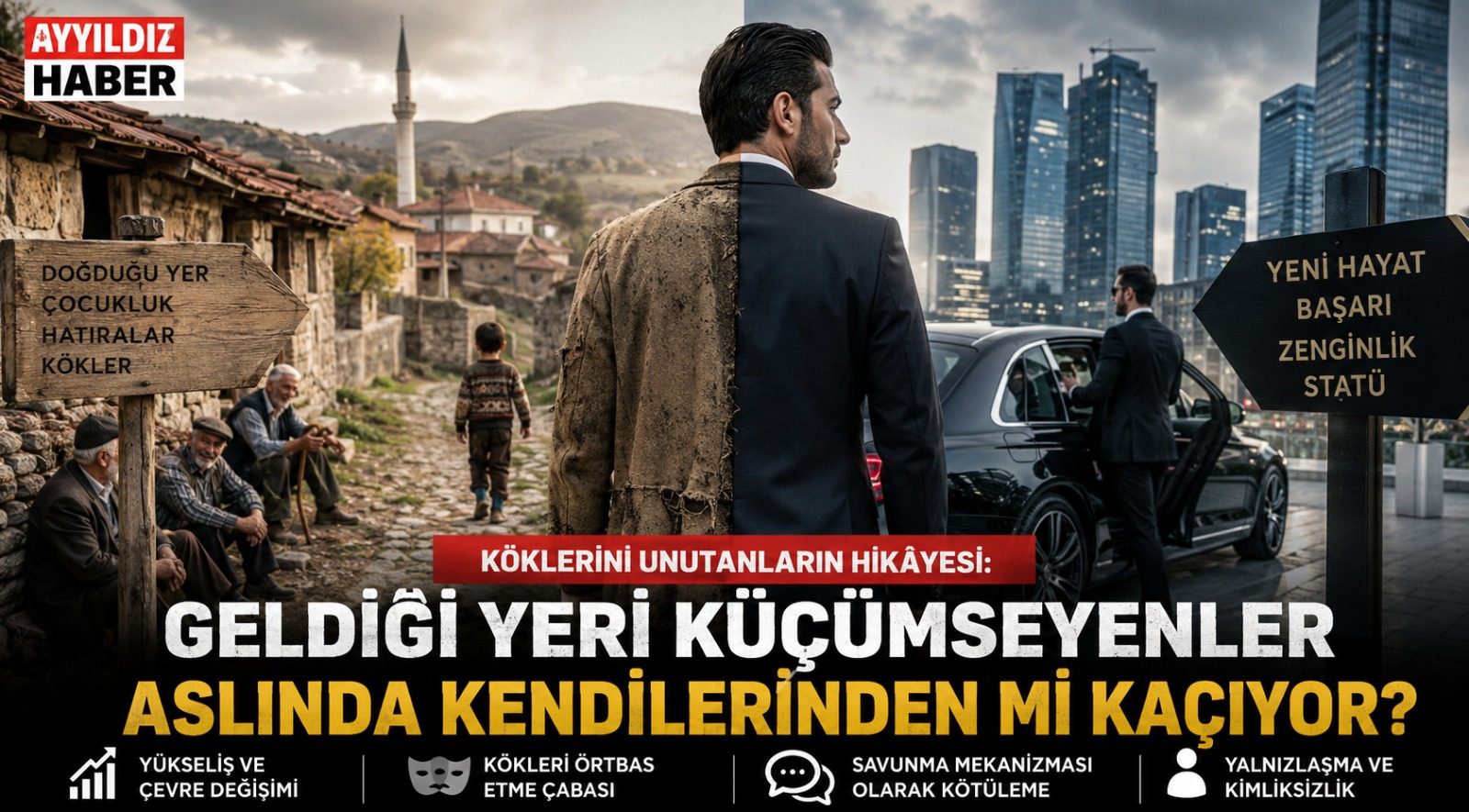 KÖKLERİNİ UNUTANLARIN HİKÂYESİ: GELDİĞİ YERİ KÜÇÜMSEYENLER ASLINDA KENDİLERİNDEN Mİ KAÇIYOR?