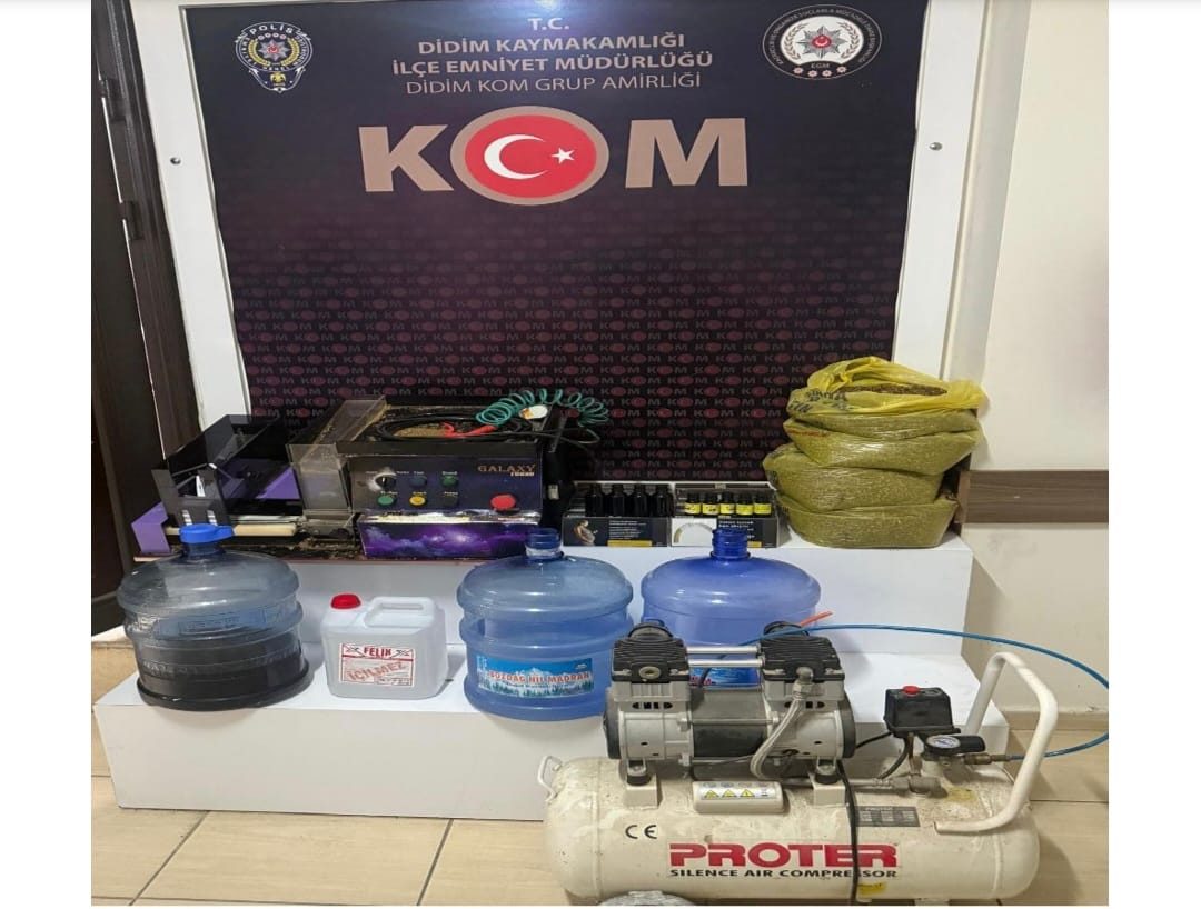 DİDİM’DE KAÇAK TÜTÜN VE ALKOL OPERASYONU: 2 GÖZALTI