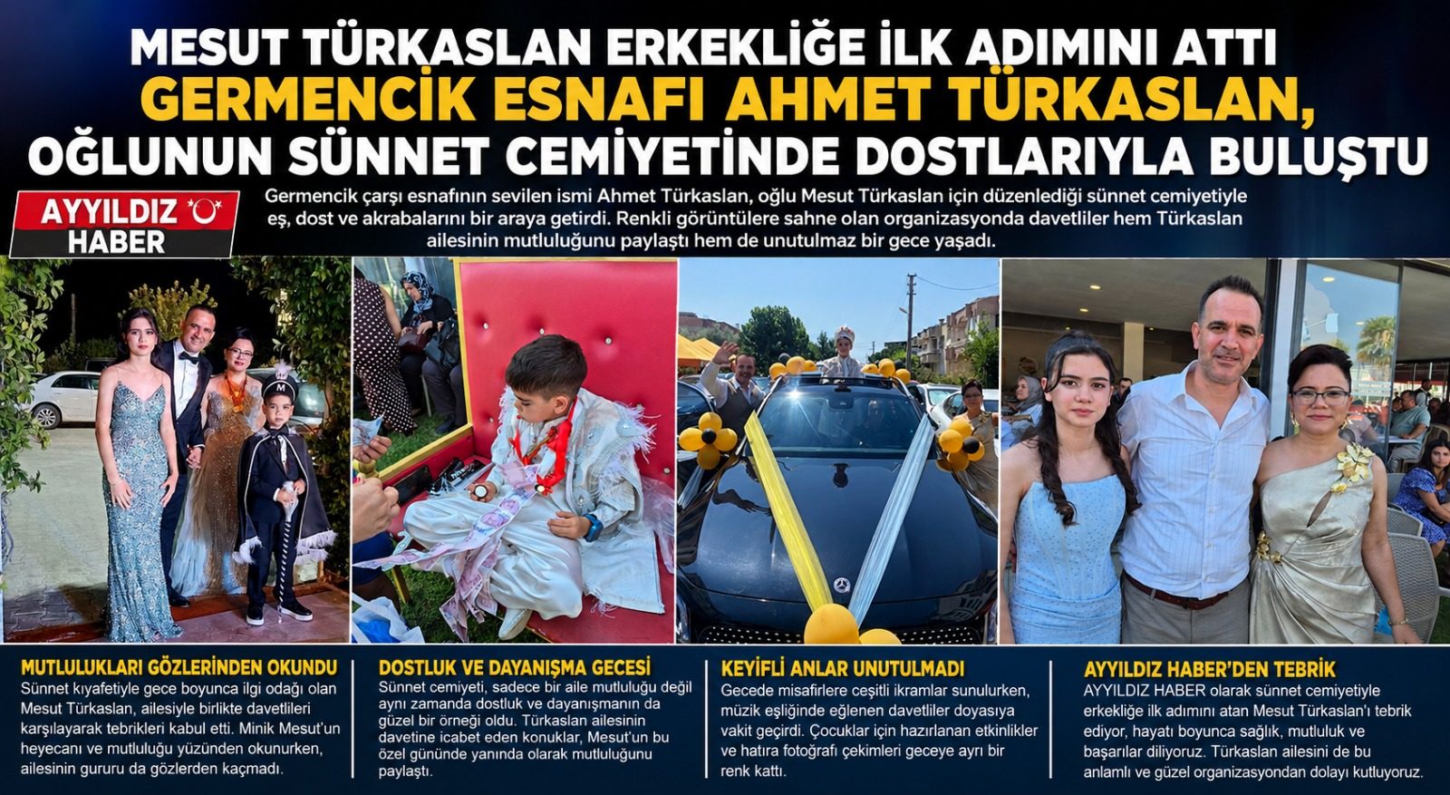 MESUT TÜRKASLAN ERKEKLİĞE İLK ADIMINI ATTI