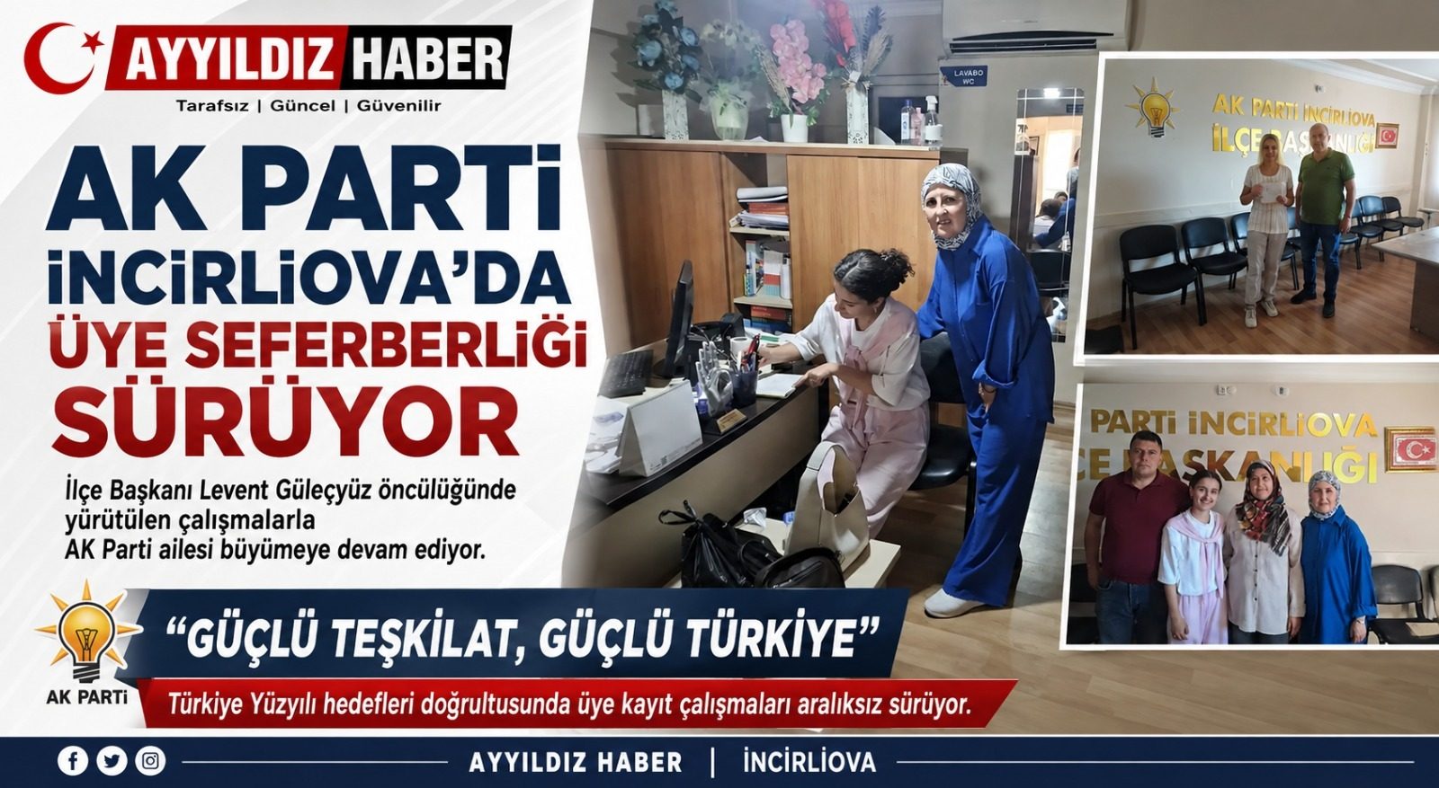AK PARTİ İNCİRLİOVA’DA ÜYE SEFERBERLİĞİ SÜRÜYOR