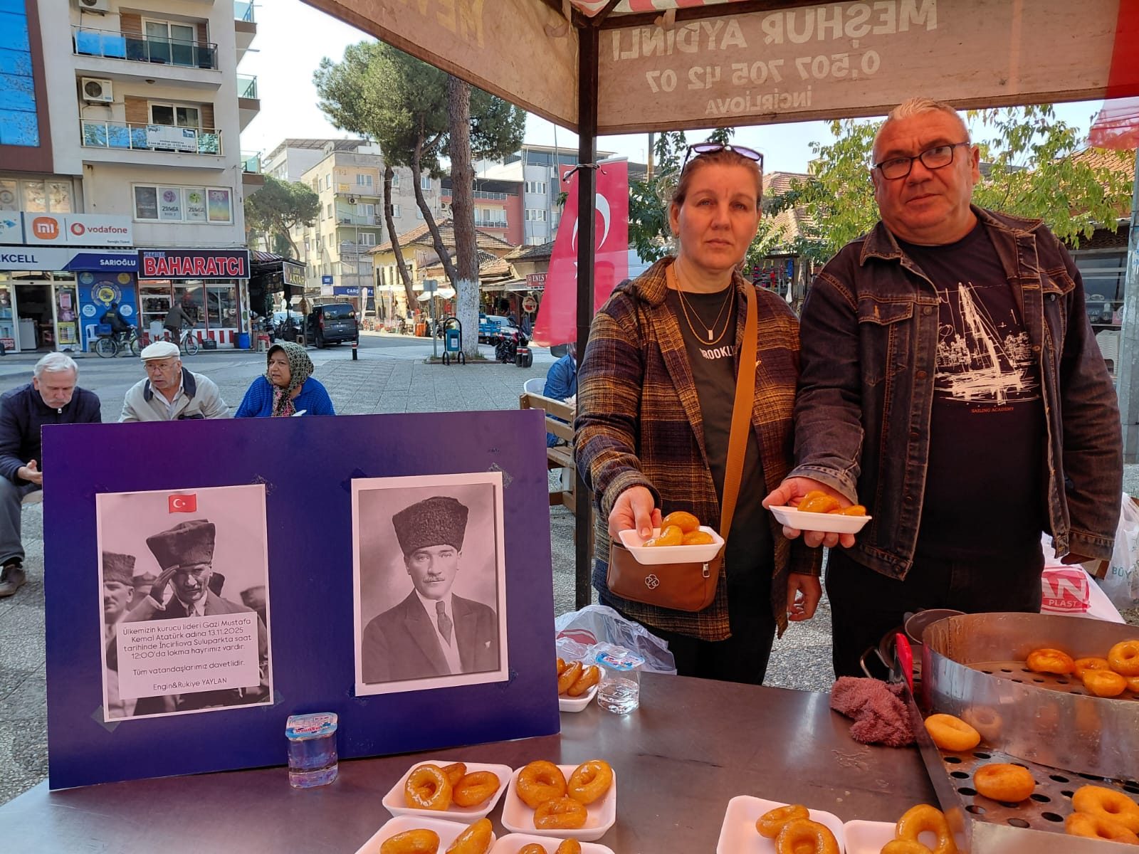İncirliova’da Atatürk'ün Ölüm Yıldönümü Nedeniyle Lokma Hayrı