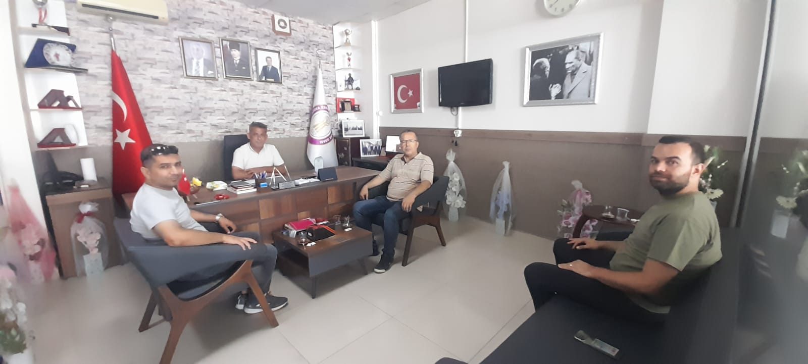 MESLEK EĞİTİM MÜDÜRLÜĞÜNDEN BAŞKAN UÇAK’A ANLAMLI ZİYARET