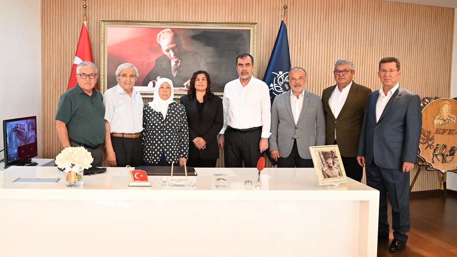 BAŞKAN ÇERÇİOĞLU’NA AK PARTİ AYDIN İL BAŞKANI ERDEM VE ÖNCEKİ DÖNEM MİLLETVEKİLLERİNDEN ZİYARET