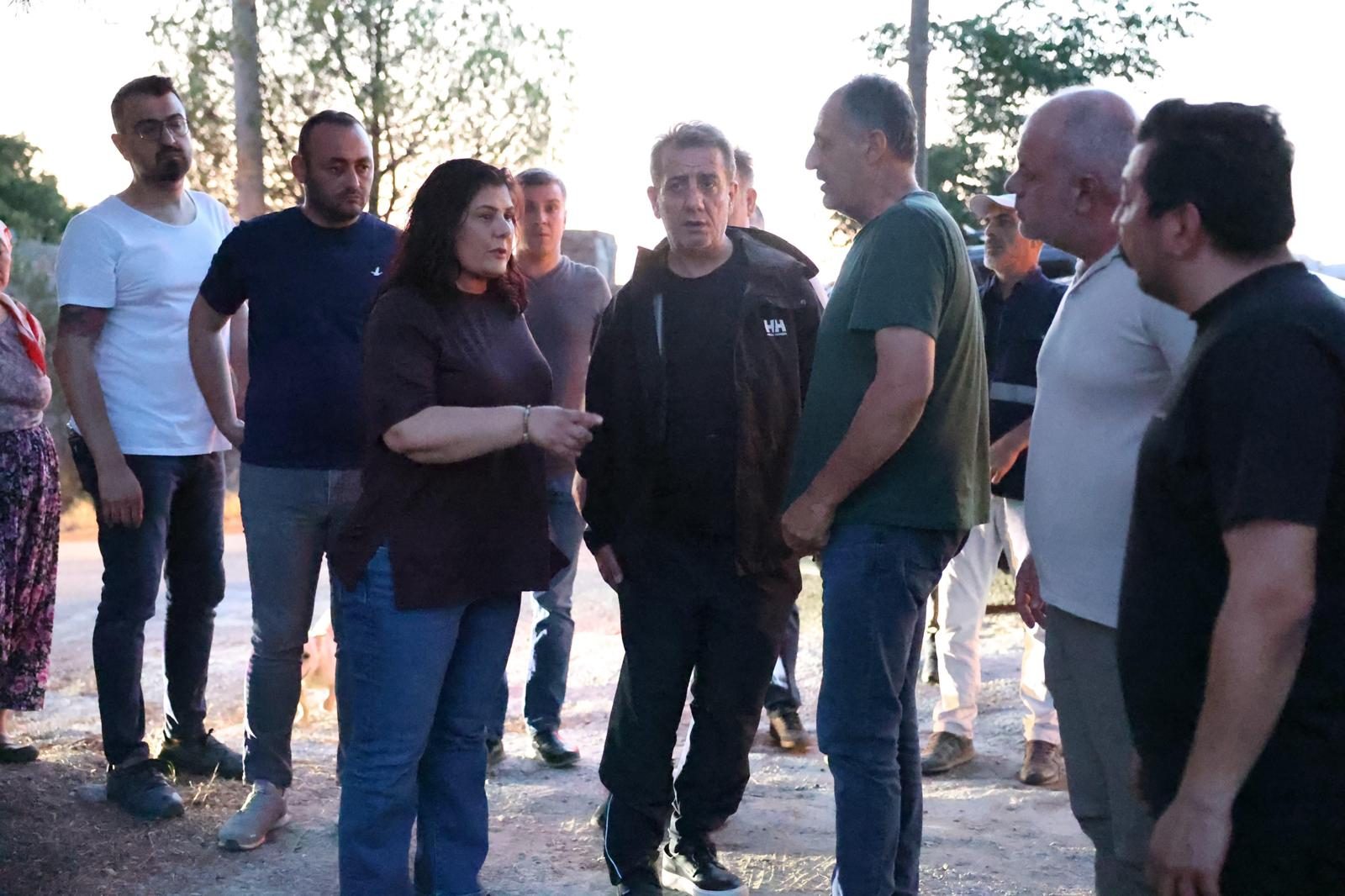 BAŞKAN YETİŞKİN YANGIN BÖLGESİNDE: "TÜM İMKANLARIMIZLA SAHADAYIZ"
