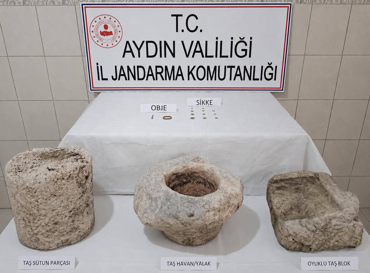 Bozdoğan’da “Anadolu Mirası” Operasyonu: Roma Dönemine Ait Tarihi Eserler Ele Geçirildi