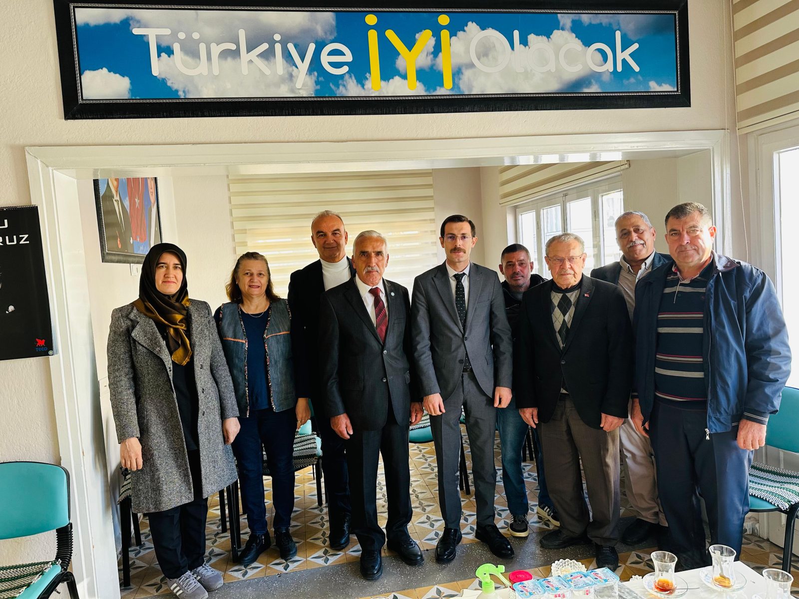 BOZDOĞAN KAYMAKAMI  POLAT’TAN İYİ PARTİYE  ZİYARET
