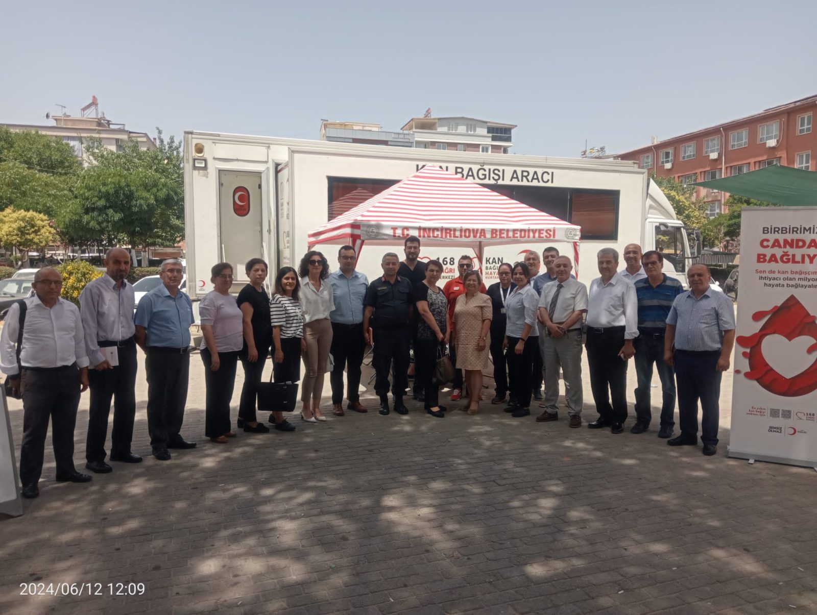 İncirliova Kaymakamı Canan Hançer Baştürk, Türk Kızılay'ının 156. Kuruluş Yıl Dönümünde ziyaret etti