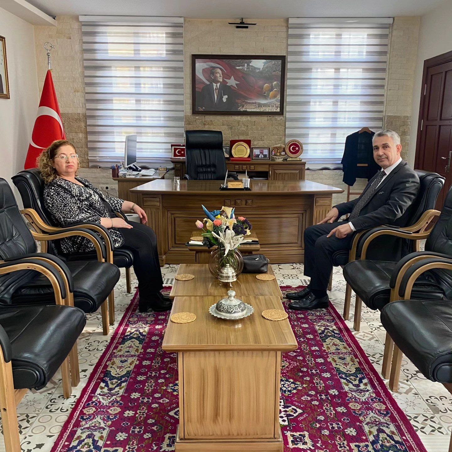 İNCİRLİOVA KAYMAKAMI ABAY’DAN KAYMAKAM DOĞRU’YA İADE-İ ZİYARET