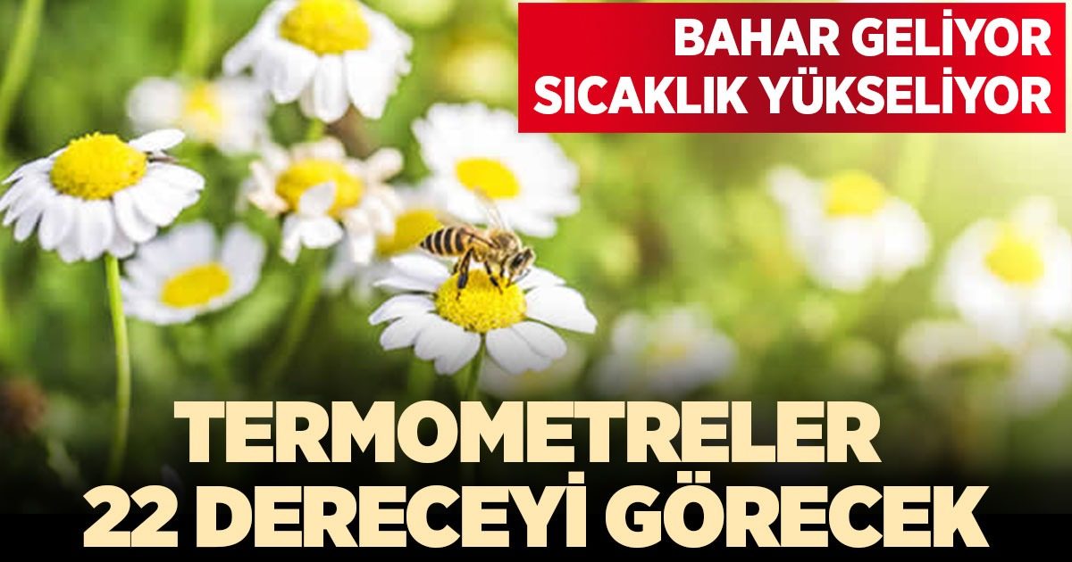 Aydın’da  termometreler 22 dereceyi görecek