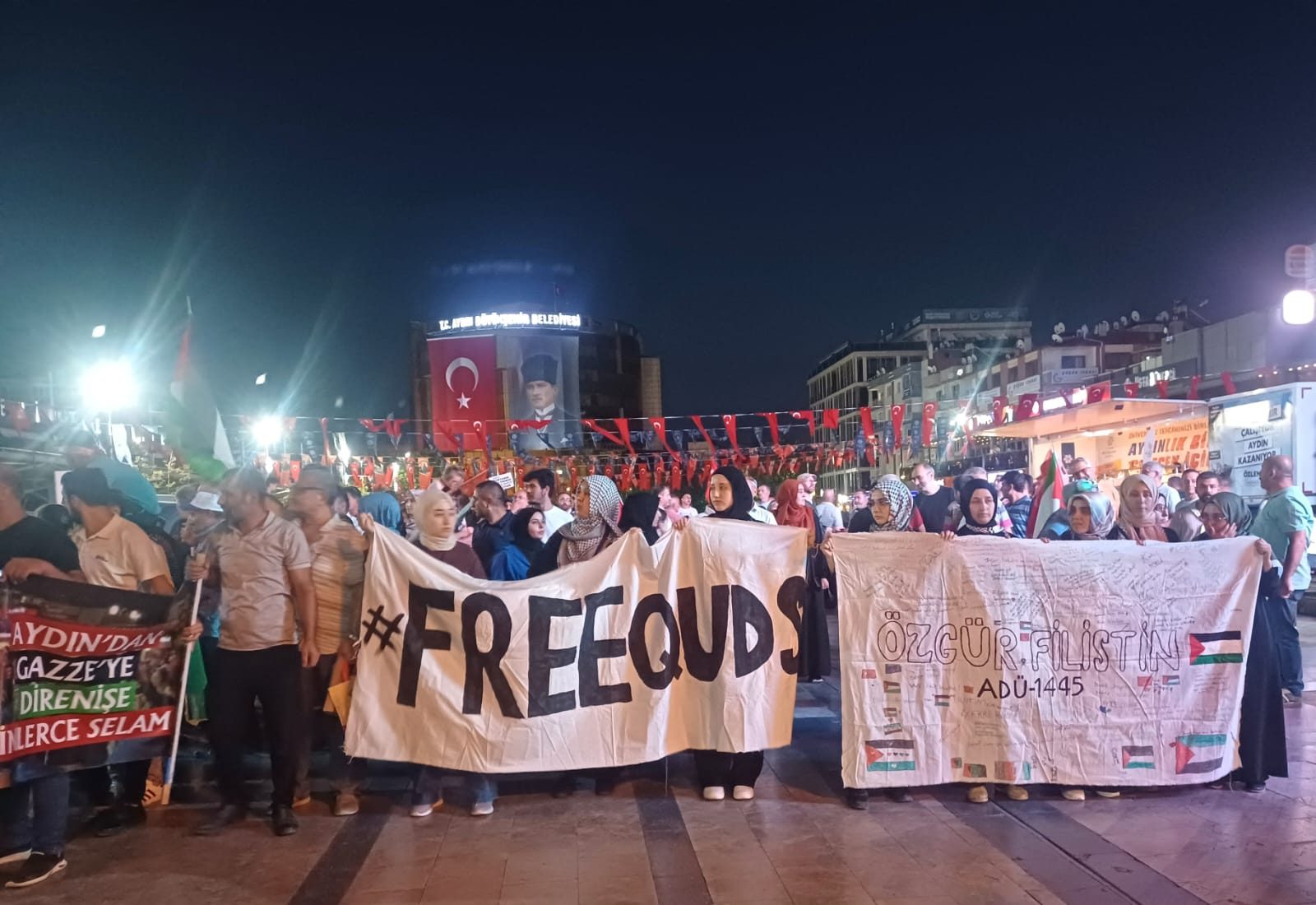 İsrail Terörü ve Heniyye Suikastı Aydın'da Protesto Edildi