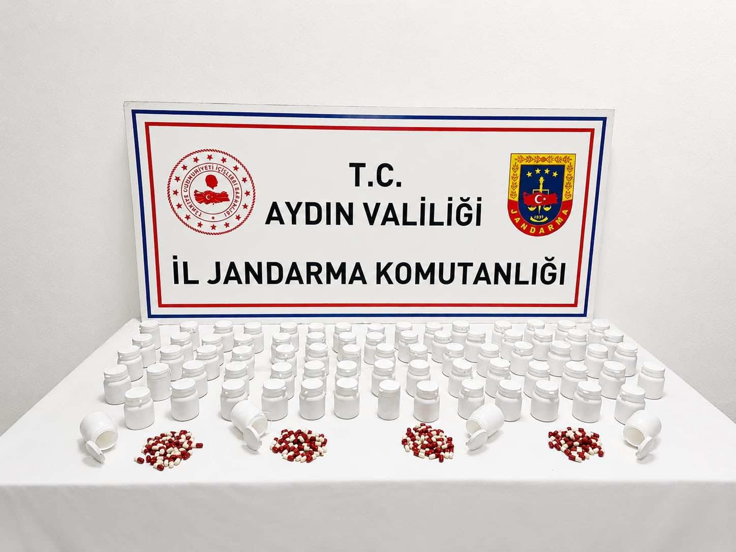 Efeler’de uyuşturucu operasyonu: 3 bin 939 sentetik hap ele geçirildi