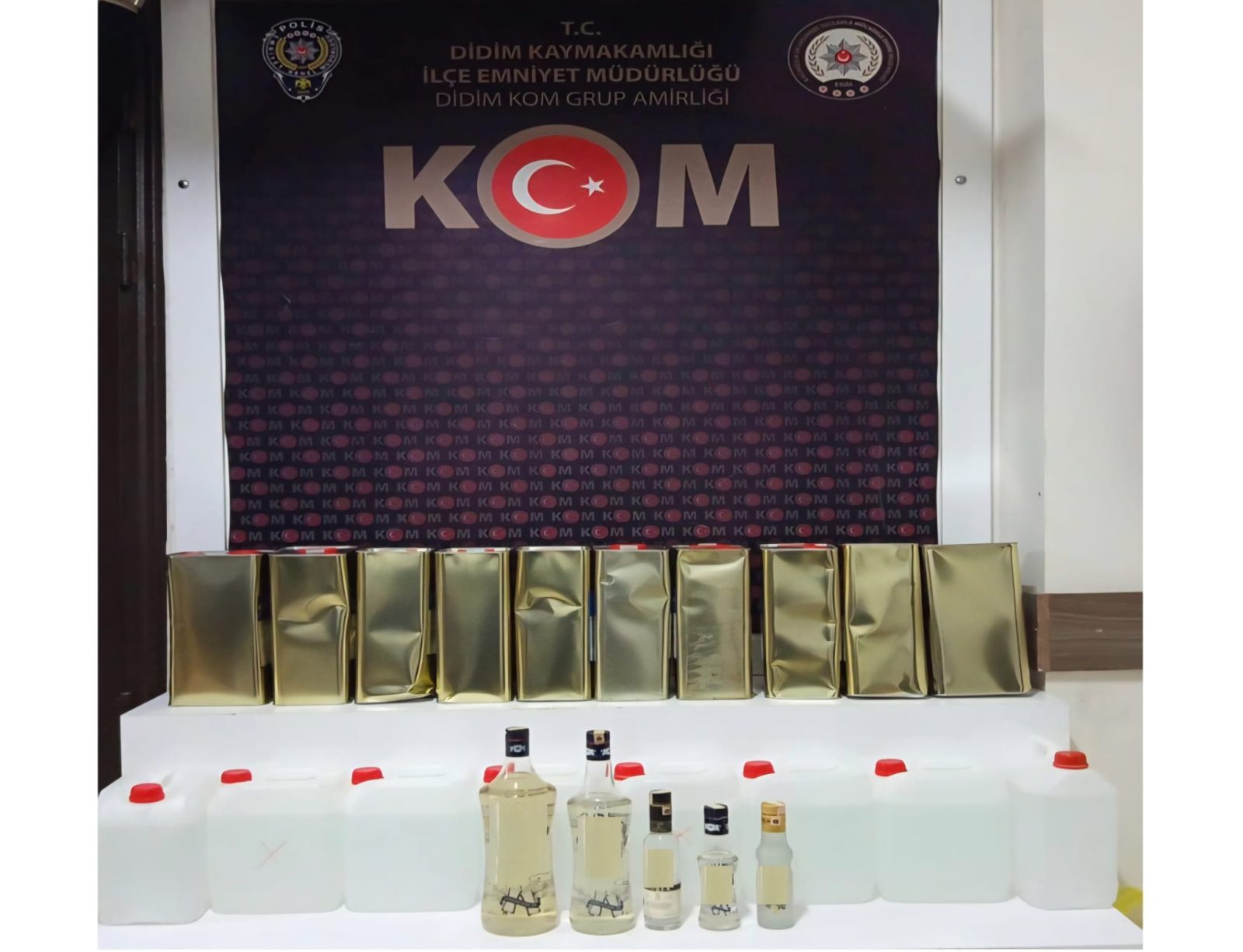 Didim’de Kaçak Alkol Operasyonu: 90 Litre Etil Alkol Ele Geçirildi