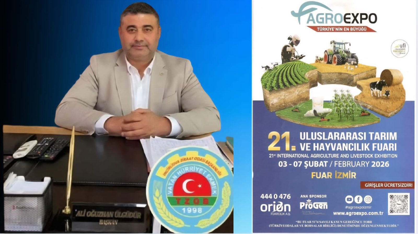 İncirliova Ziraat Odası’ndan Agroexpo’ya Davet