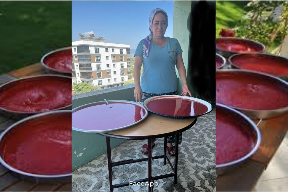 KIŞLIK SALÇA  YAPIMI BAŞLADI